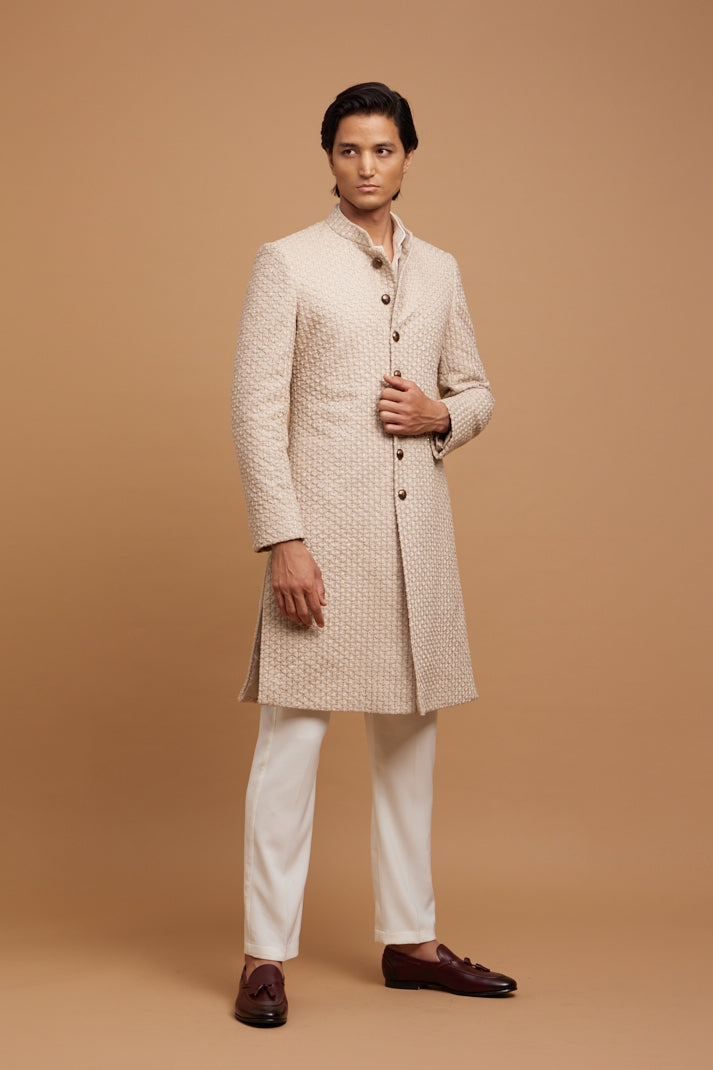 Daffodil Beige Sherwani