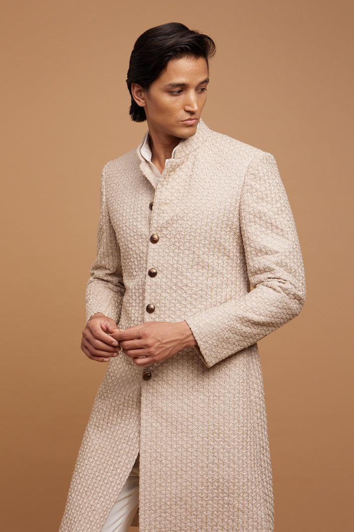 Daffodil Beige Sherwani