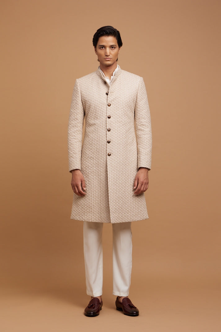 Daffodil Beige Sherwani