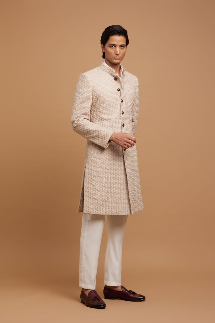 Daffodil Beige Sherwani