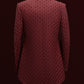 Maroon Dotflower Bandhgala Set