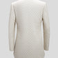 Ivory Criss Cross Bandhgala Set