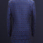 Blue Brick Long Bandhgala  Set
