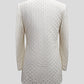 Ivory Dotflower Bandhgala Set