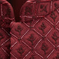 Maroon Dotflower Bandhgala Set