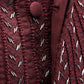 Maroon Salli Stripe Bandhgala Set