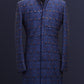 Blue Brick Long Bandhgala  Set